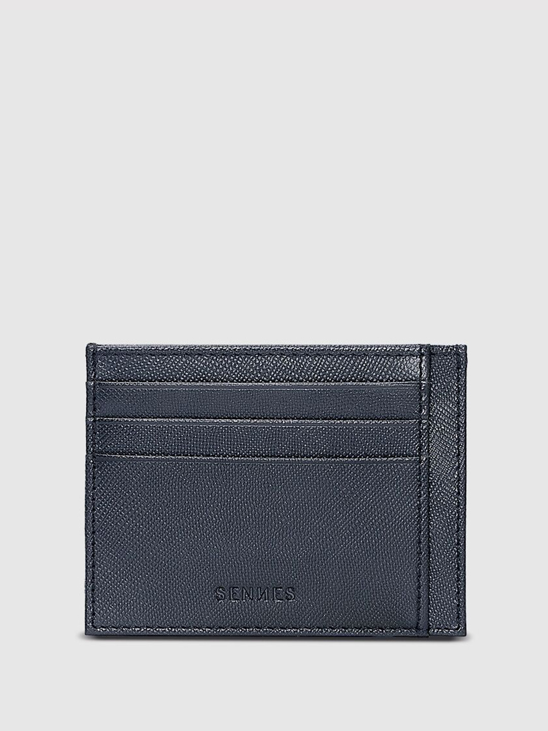 SENNES Unisex Cut Work Leather Card Holder