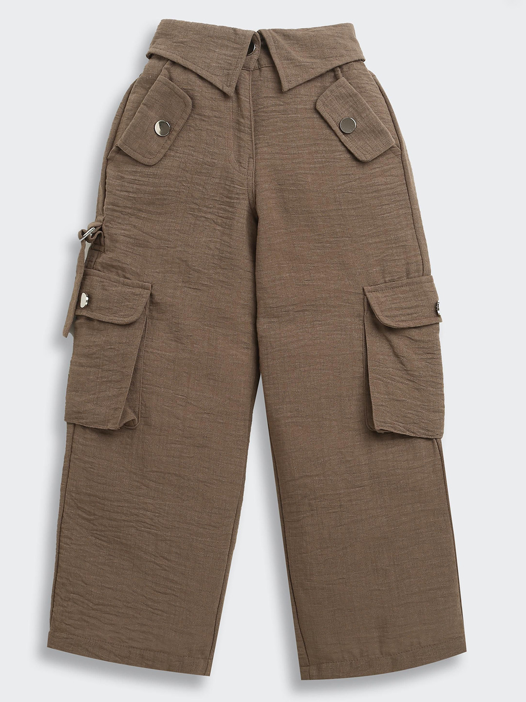 Tiny Girl Wide Leg Mid-Rise Cargo Trousers
