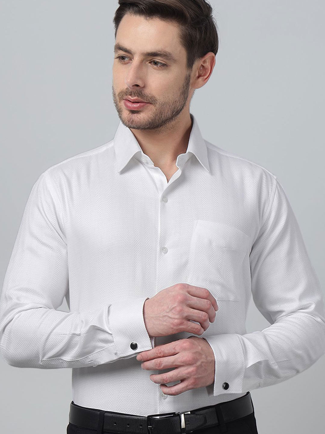 Hancock Spread Collar French Cuff Pure Cotton Premium Slim Fit Formal Shirt