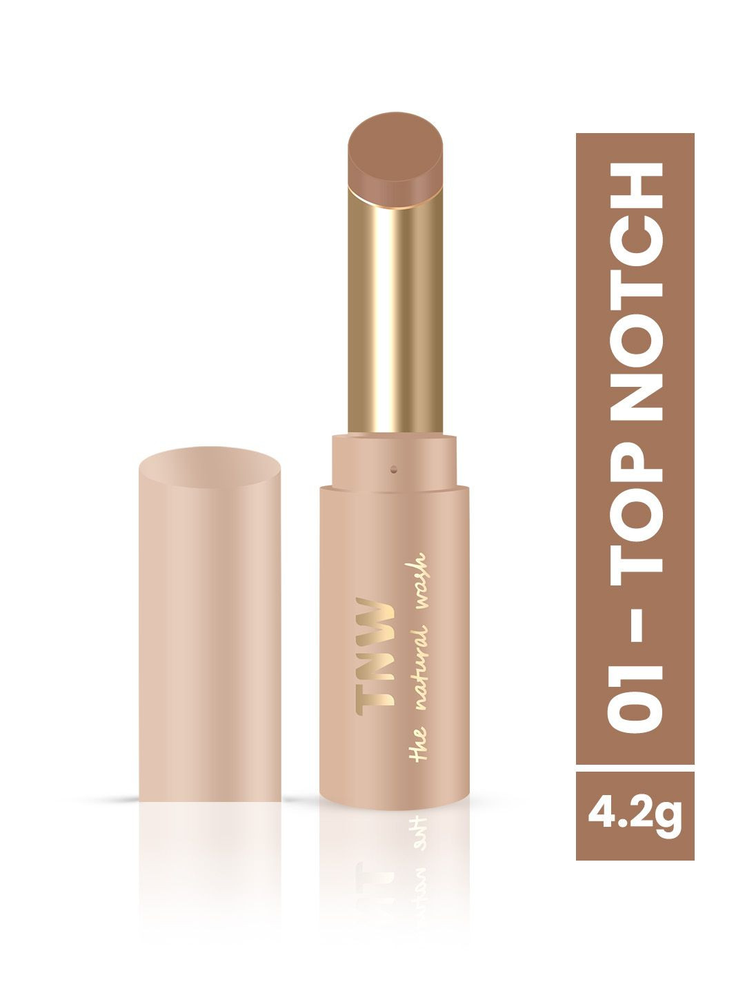 TNW the natural wash Longstay Powdery Mousse Semi Matte Lipstick 4.2g - Top Notch-01