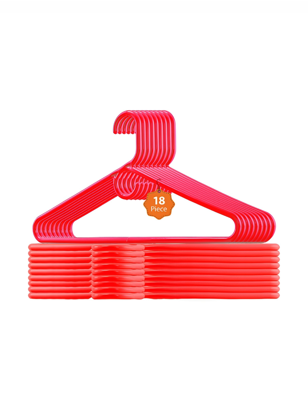 Aura 18-Pcs Red Non Slip Cloth Hangers