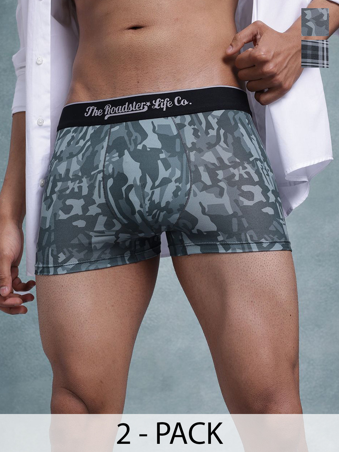 The Roadster Lifestyle Co Pack Of 2 Printed Trunks-PACK OF 2-PV-Print-RO5-RO10-S