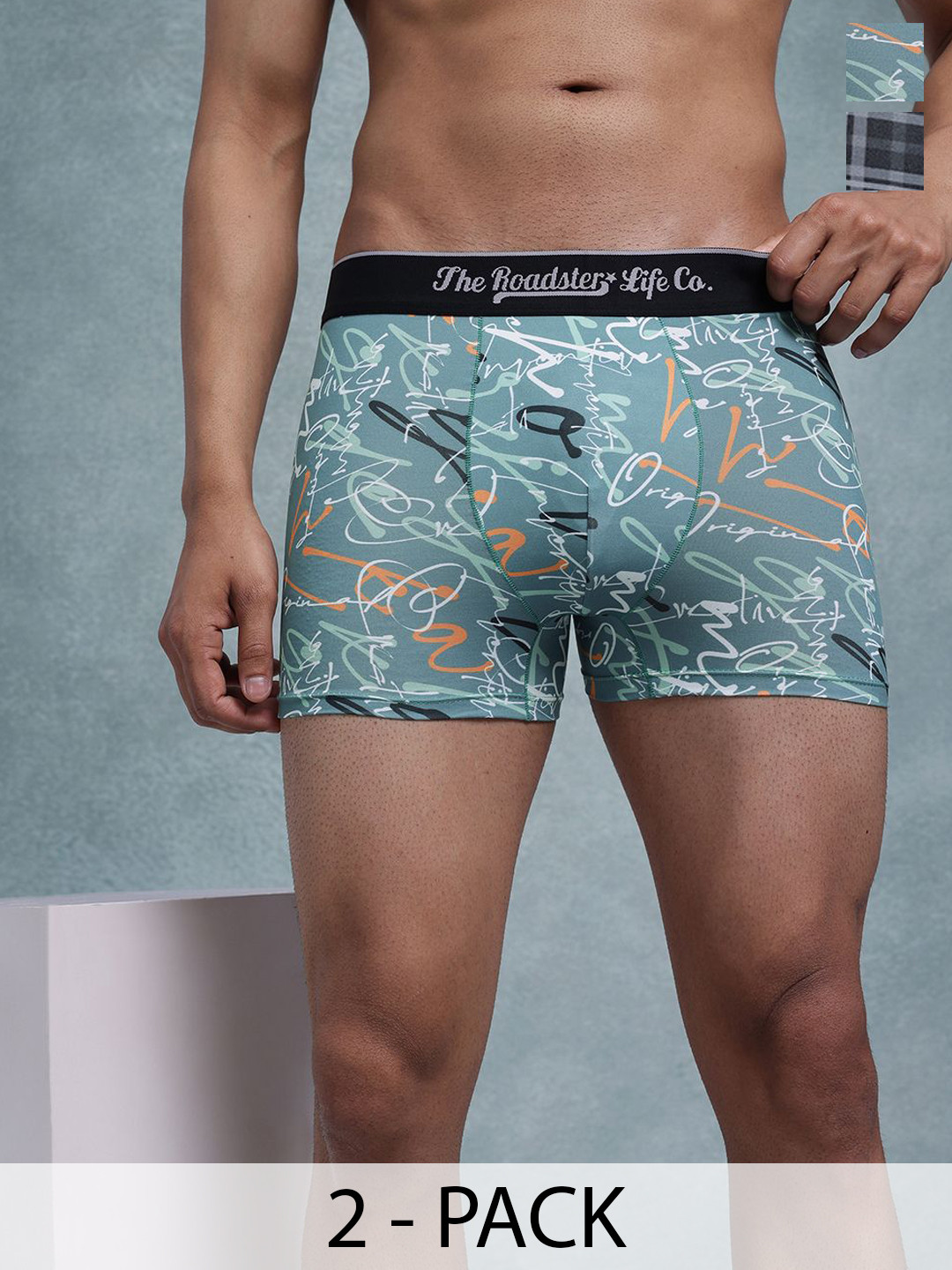 The Roadster Lifestyle Co Pack Of 2 Printed Trunks-PACK OF 2-PV-Print-RO10-RO21-S