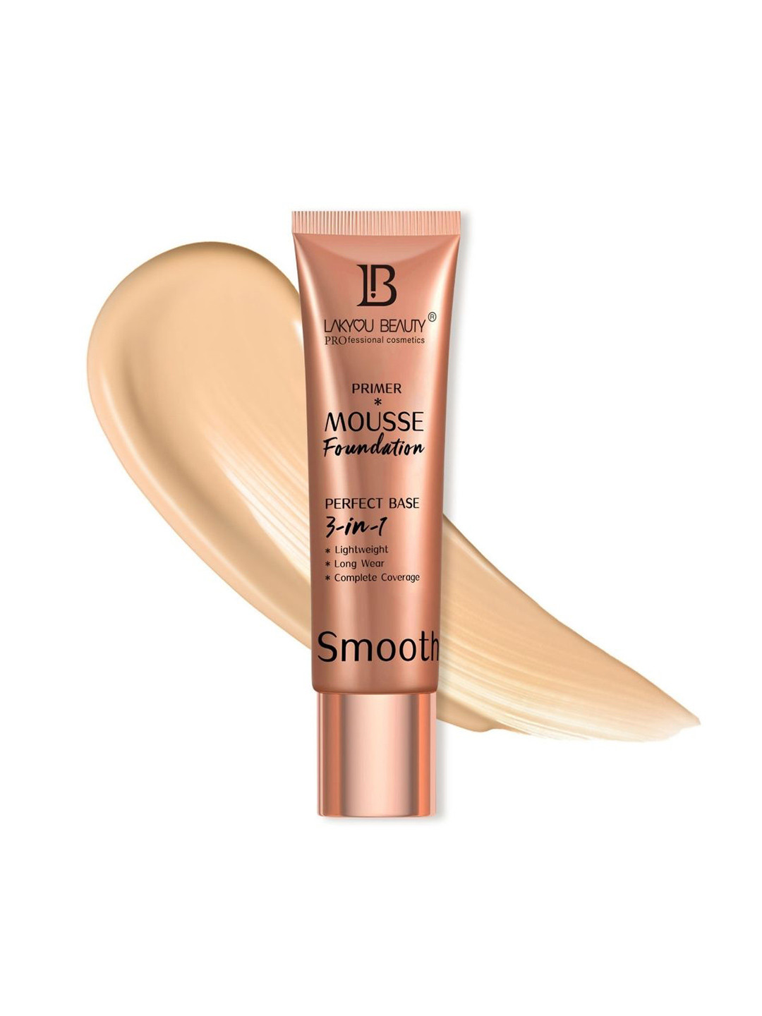 LAKYOU BEAUTY Primer + Mousse Lightweight Foundation 30 ml- Natural Beige 03
