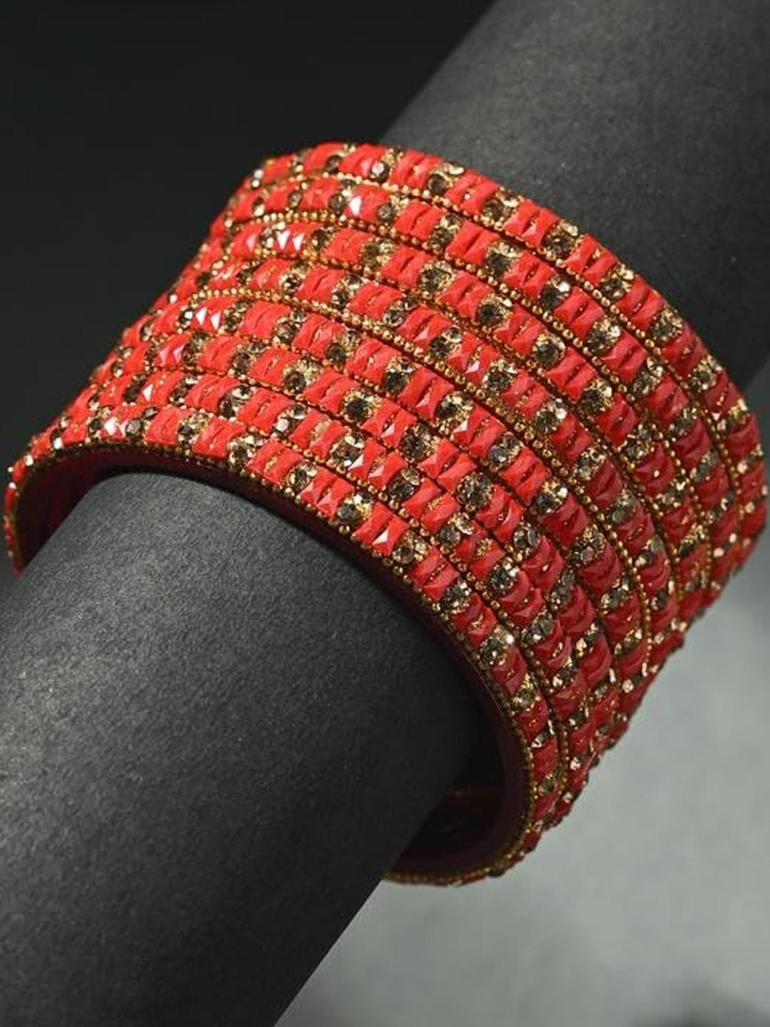SOMIL Women Red Bangles Set