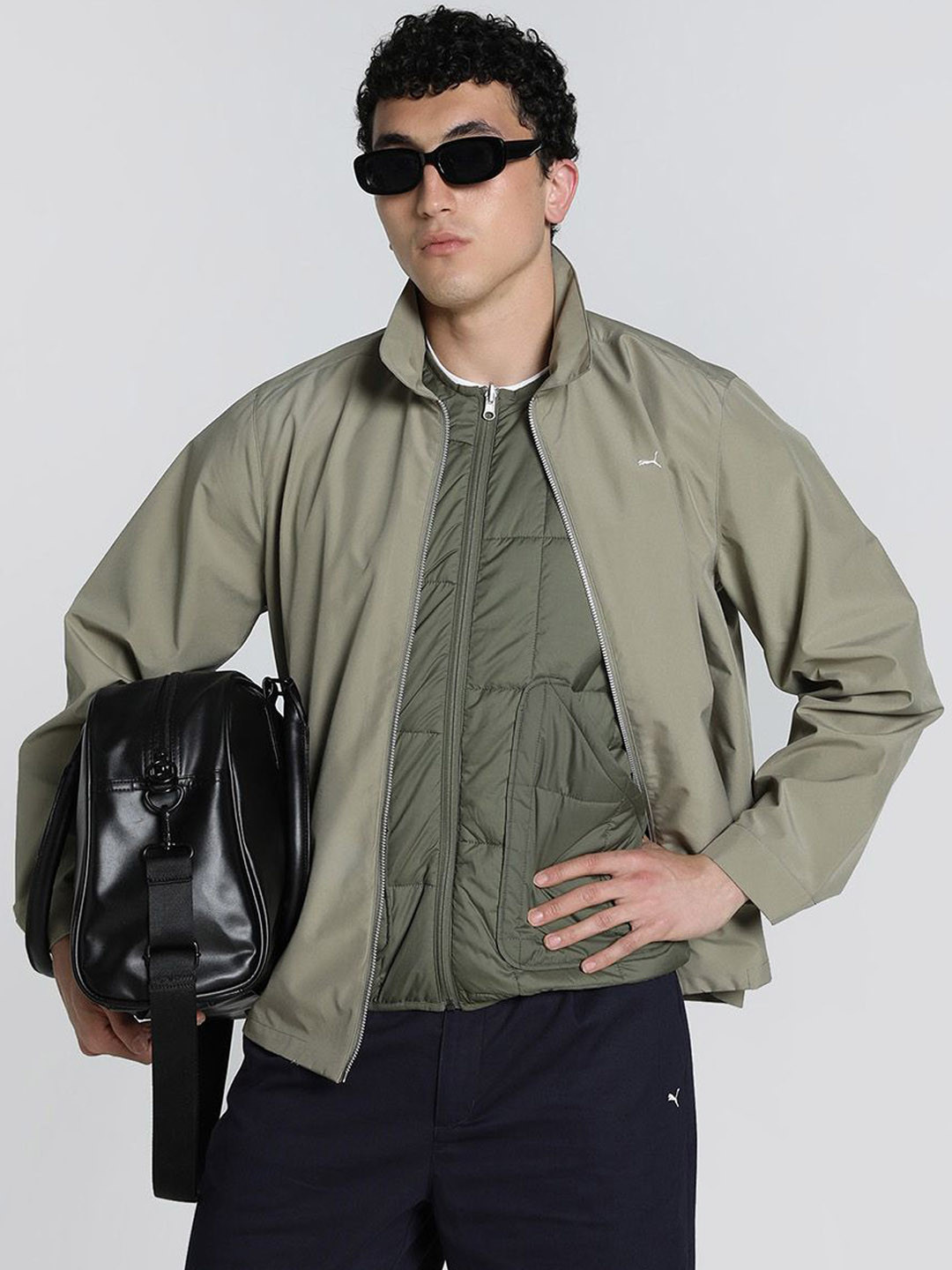 Puma Men's MMQ 2-in-1 Relaxed Fit Jacket