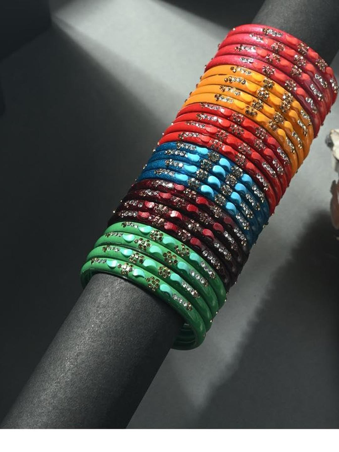 SOMIL Pack of 6 Women's Muli Color Bangles