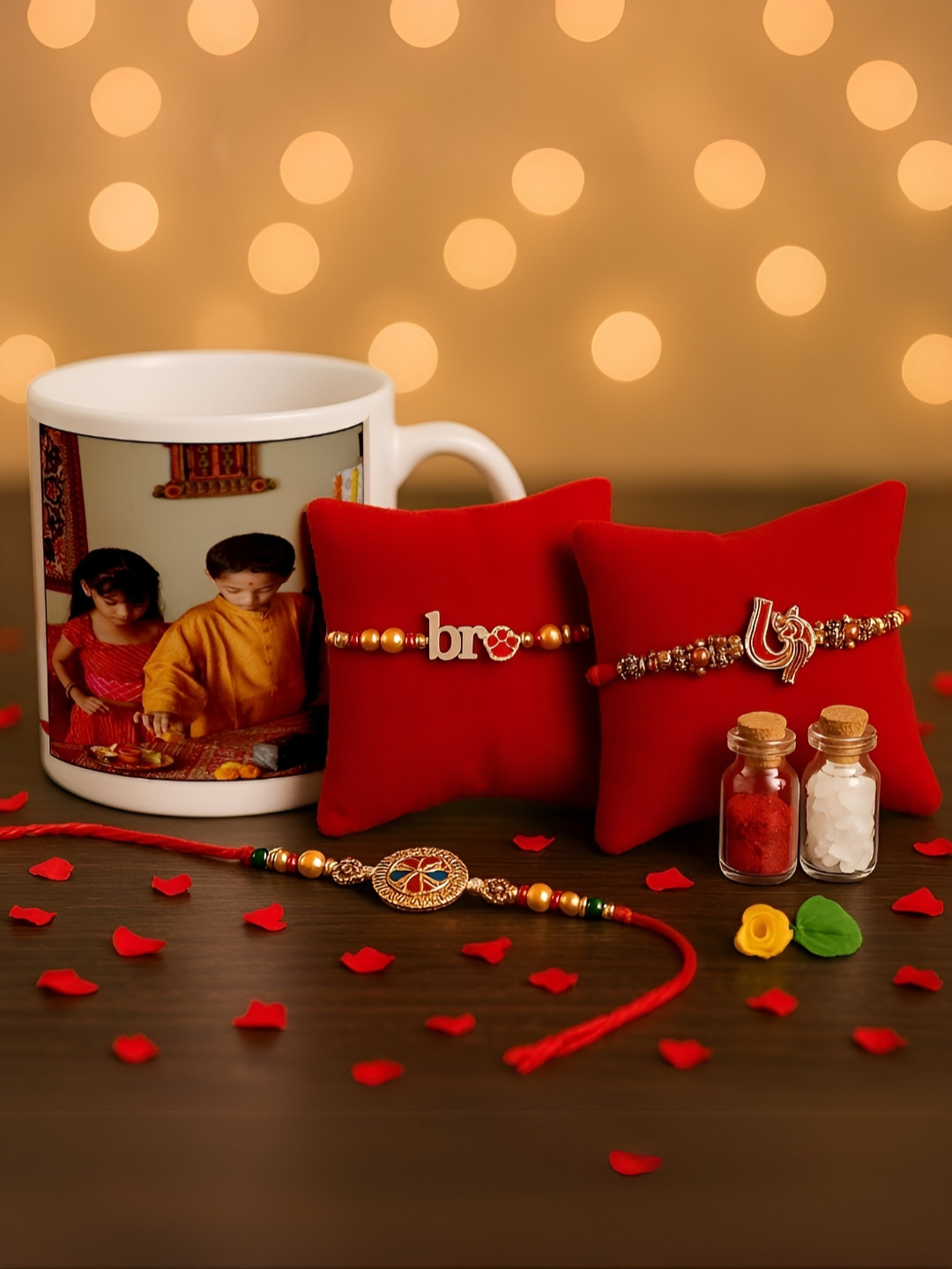 INTERNATIONAL GIFT Studio Pottery White Graphic Ceramic Microwave Safe 5 Piece Mugs-325ml