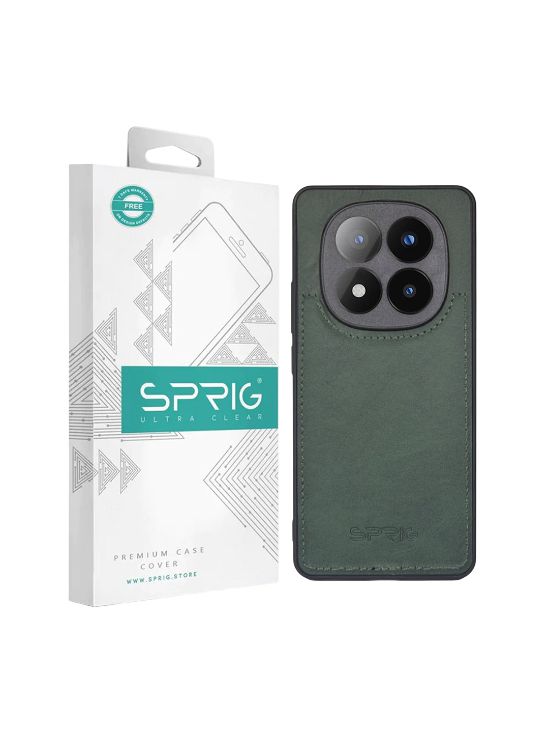 SPRIG Redmi Note 14 Pro Matte PU Leather Back Cover