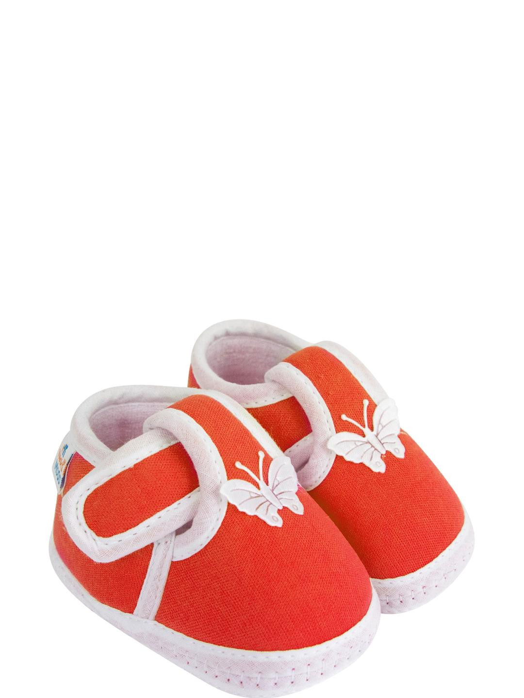 NESKA MODA 12 To 18 Months Non Slip Butterfly Toddler Baby Unisex Velcro Booties