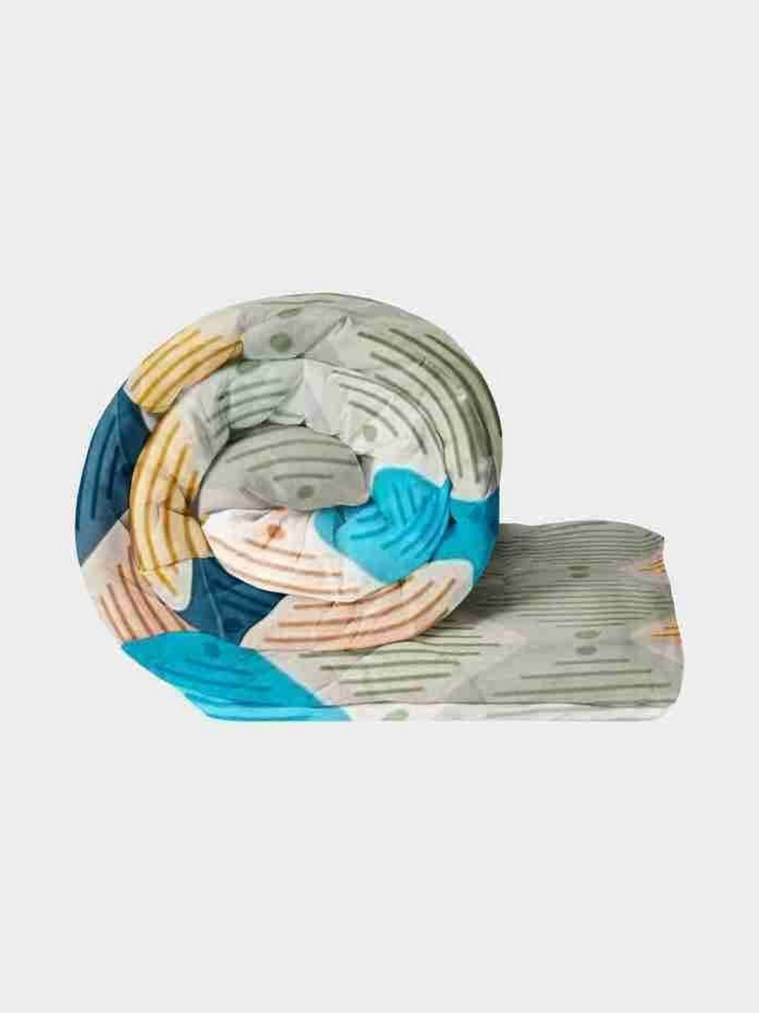 RF RELAXFEEL Grey & Blue Geometric Heavy Winter 210 GSM Premium Double Bed Comforter