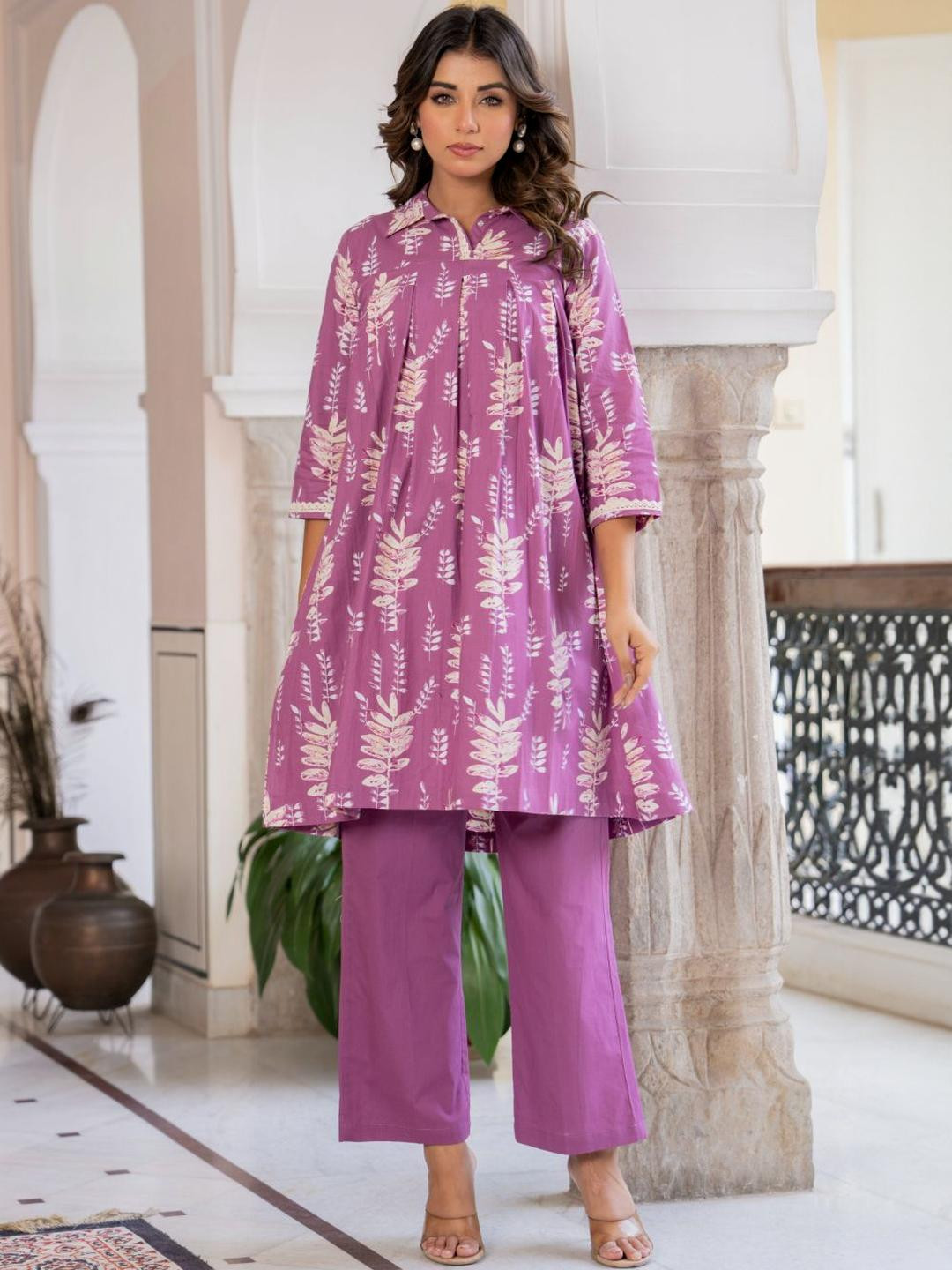 Moda Rapido Adults-Women Purple Co-Ords