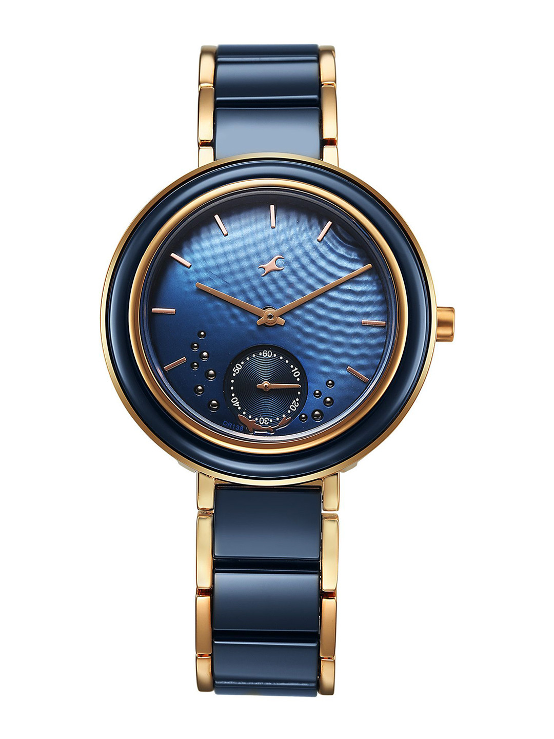 Fastrack Oceanyx - Ceramic Quartz Round Dial Women's Watch - 6315KD01