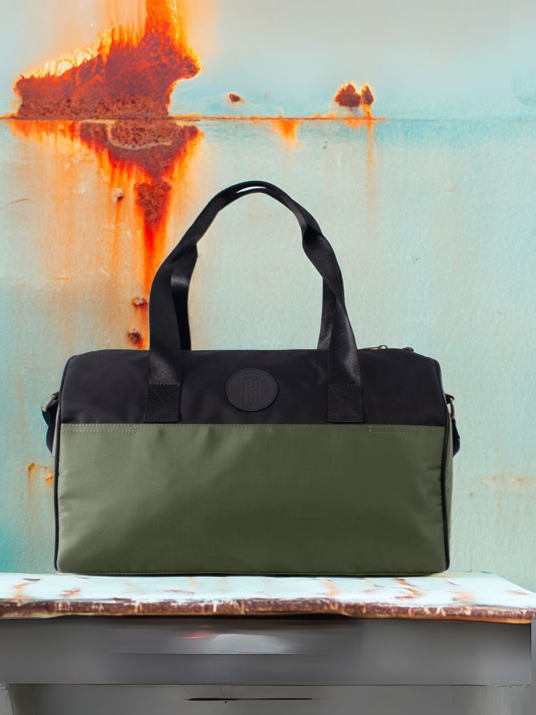 Mona B Colourblocked Small Casual Duffel Bag