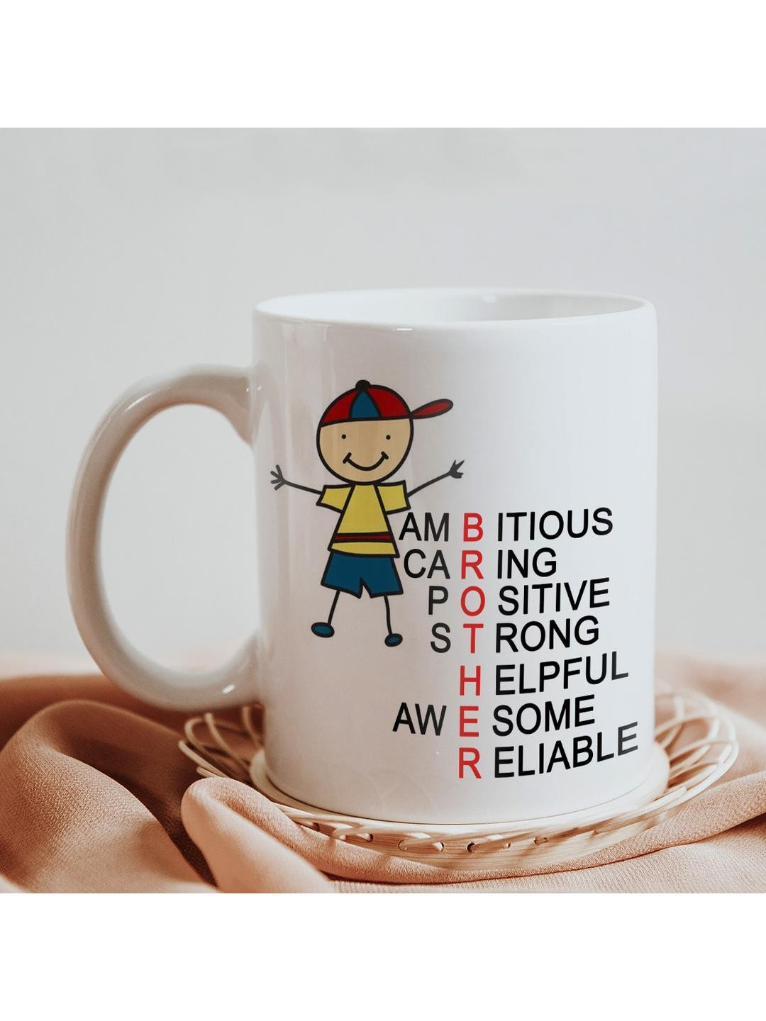 SKYTRENDS Peacock Pattern Multicoloured Typography Ceramic Handmade Mug-325ml