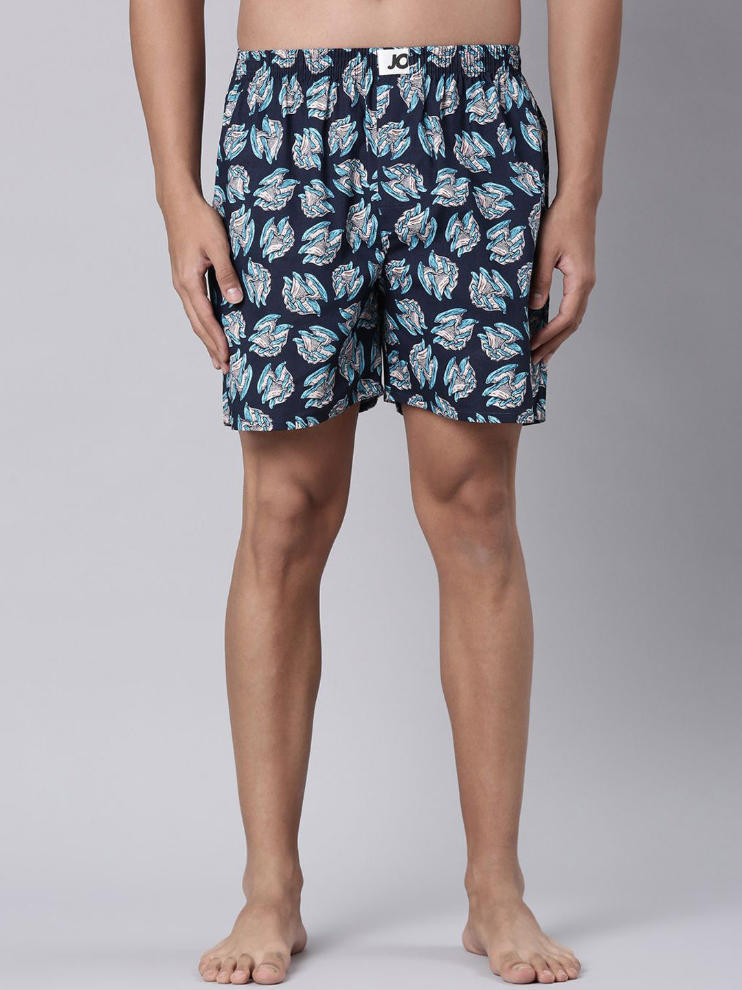 Joven Printed Pure Cotton Side Pocket Boxers 25JB1P-NM