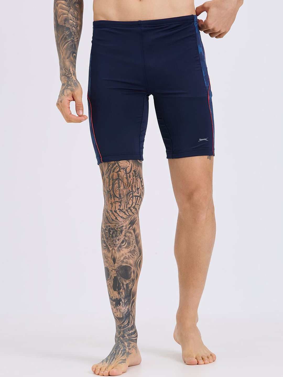 Black Panther Long Tights Trunk S 323-NAVY