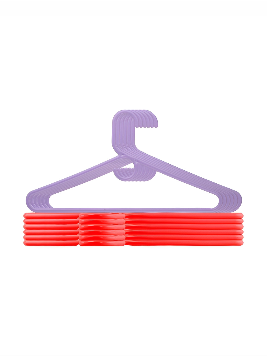 Aura 12-Pcs Red & Purple Clothes Hangers