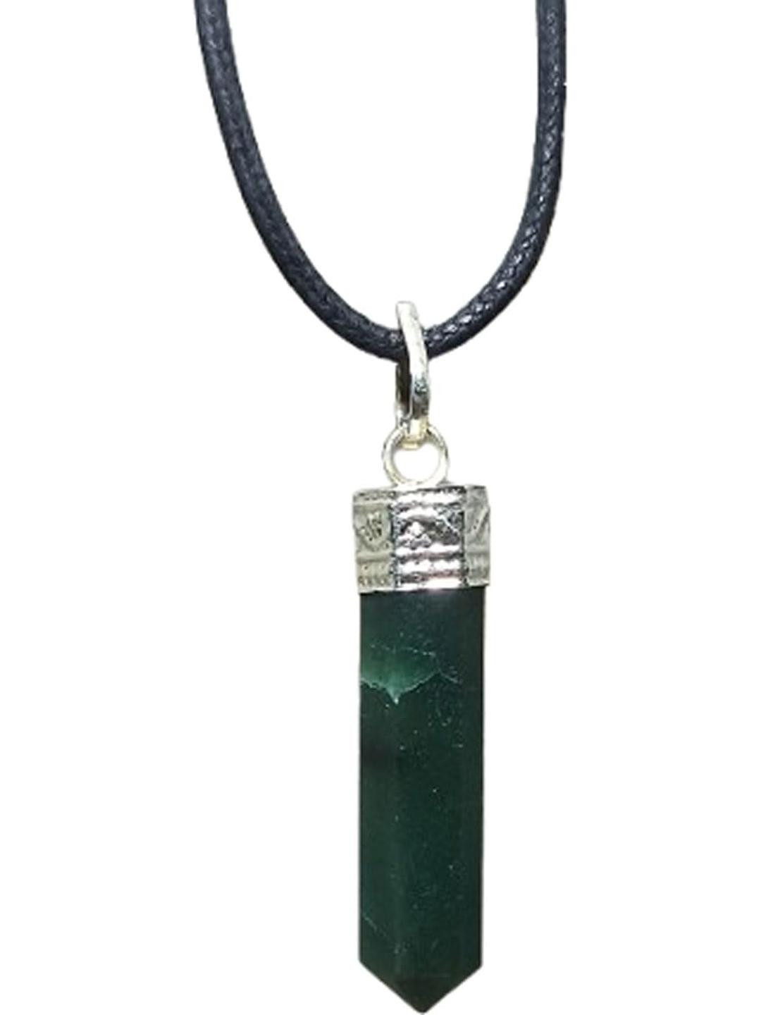 Aldomin Natural Green Aventurine Pencil Pendant