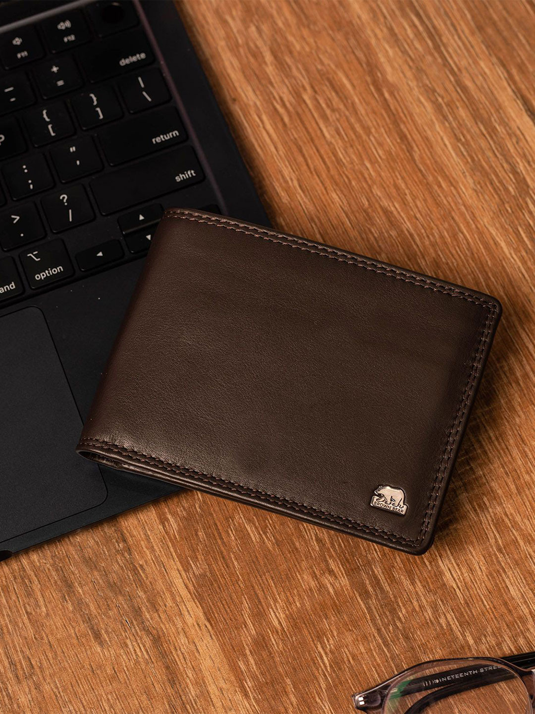 BROWN BEAR Men Nappa Leather Rfid Protection Wallet