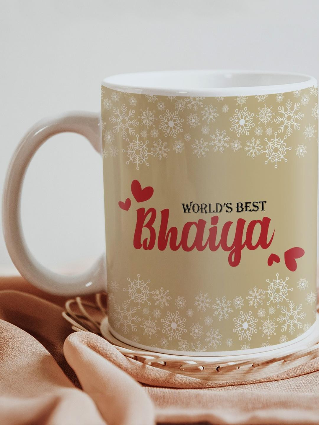 SKYTRENDS Wilderness Multicoloured Typography Ceramic Microwave Safe Mug-350ml