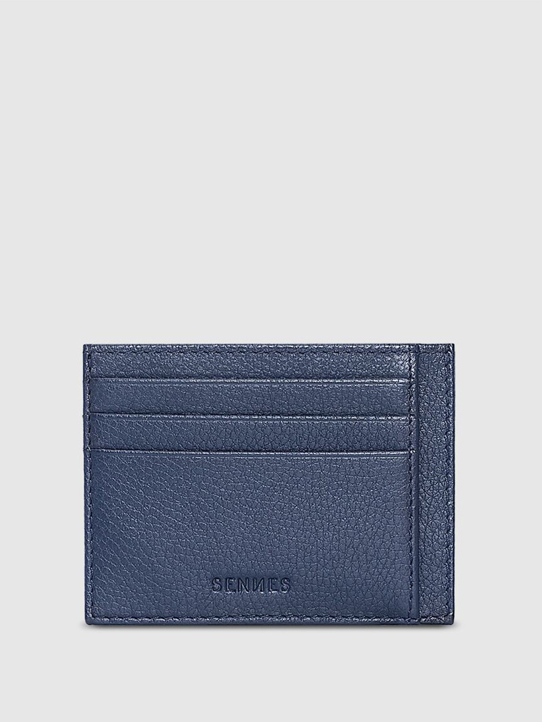 SENNES Unisex Cut Work Leather Card Holder