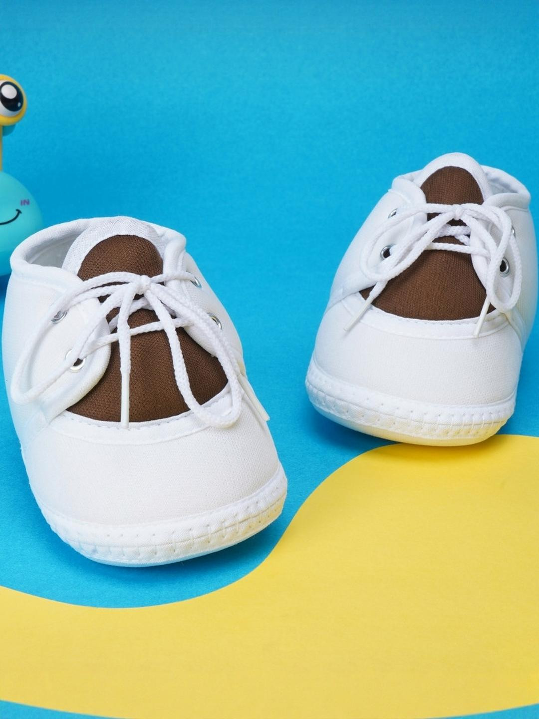 NESKA MODA 6 To 12 Months Baby Boys & Baby Girls Cute Soft Cotton Pre-Walker Lace Booties