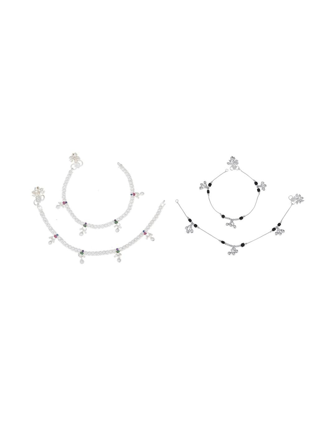 Beadworks Silver-Plated Brass Anklet