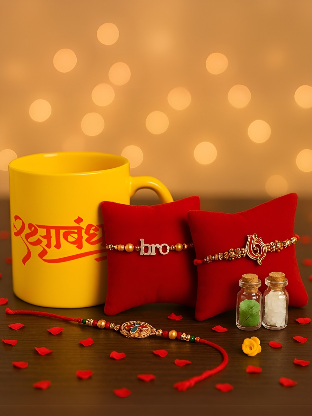 INTERNATIONAL GIFT Diamond Yellow Typography Ceramic Handmade 5 Piece Mugs-350ml