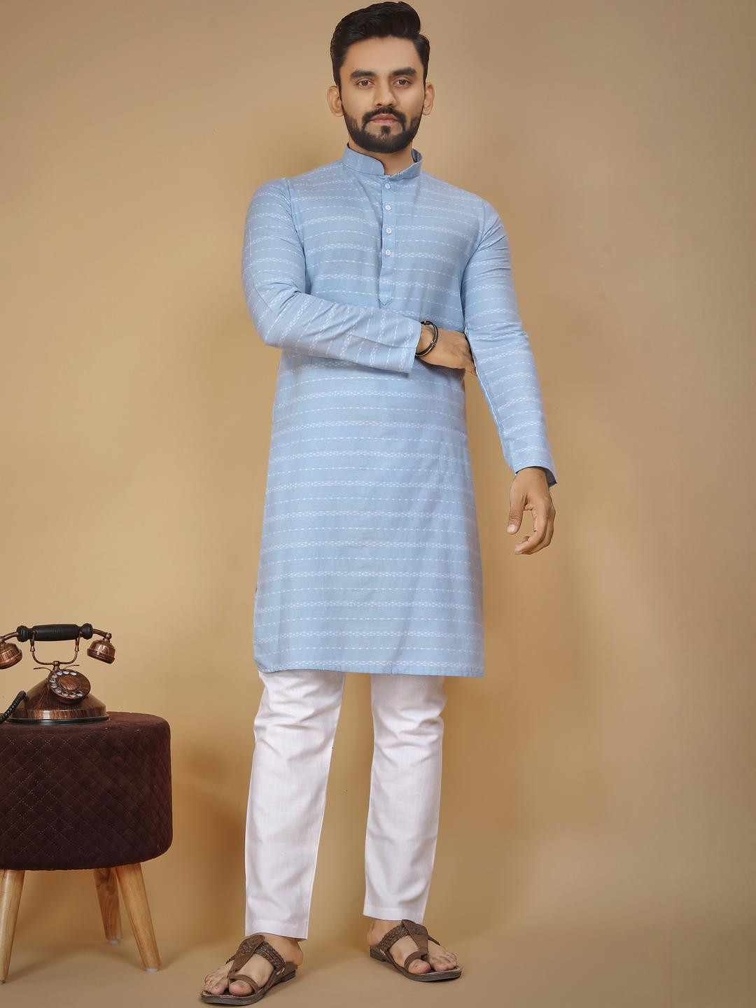 Premium Soft Cotton Weave Kurta Pajama set