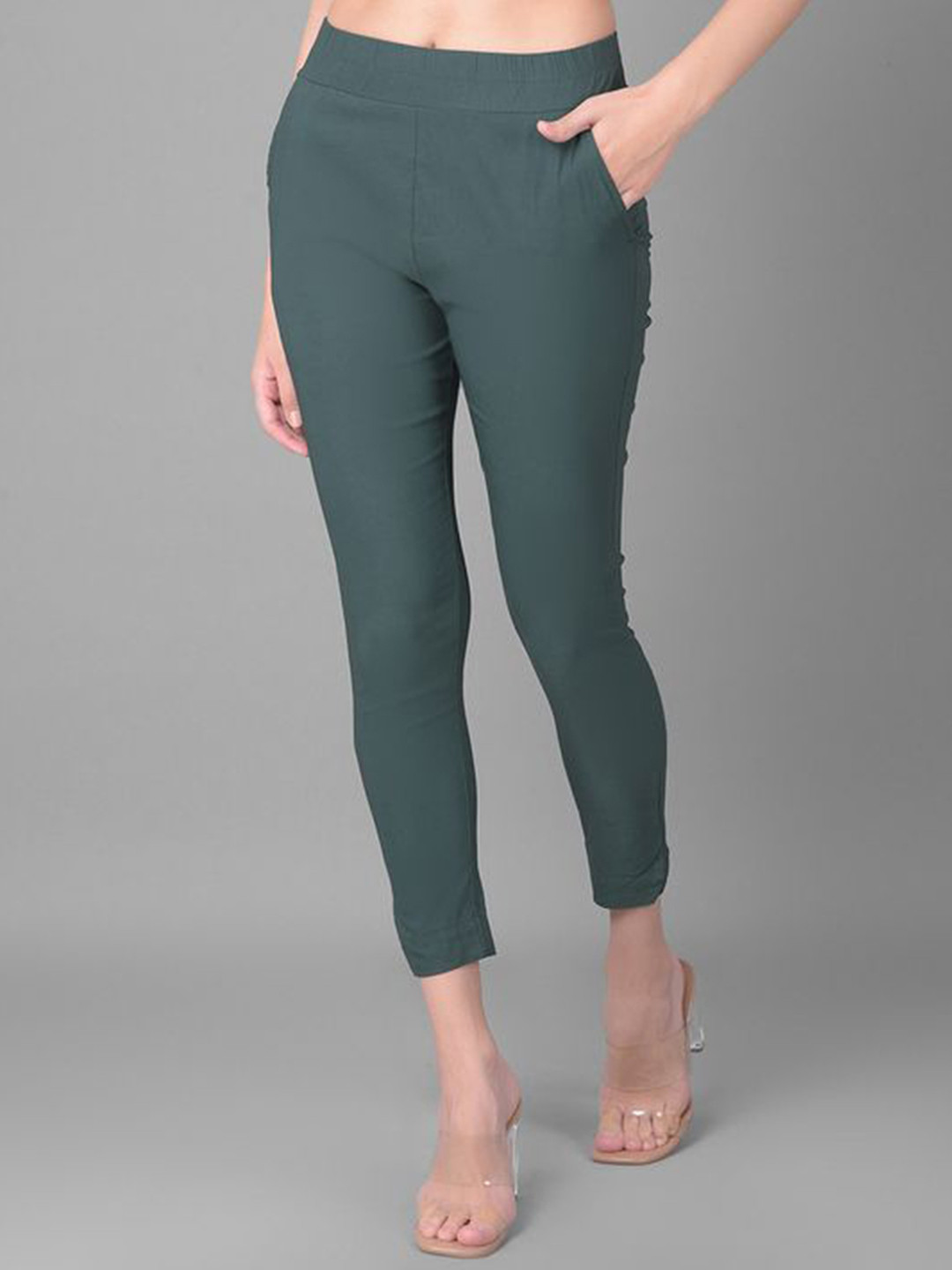 Comfort Lady Kansas Slim Fit High-Rise Trousers