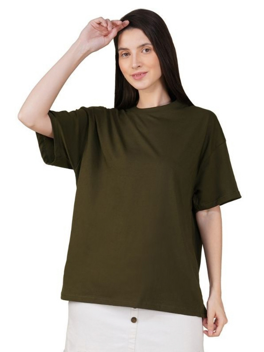 30 Looks Drop-Shoulder Sleeves Cotton Oversized T-shirt