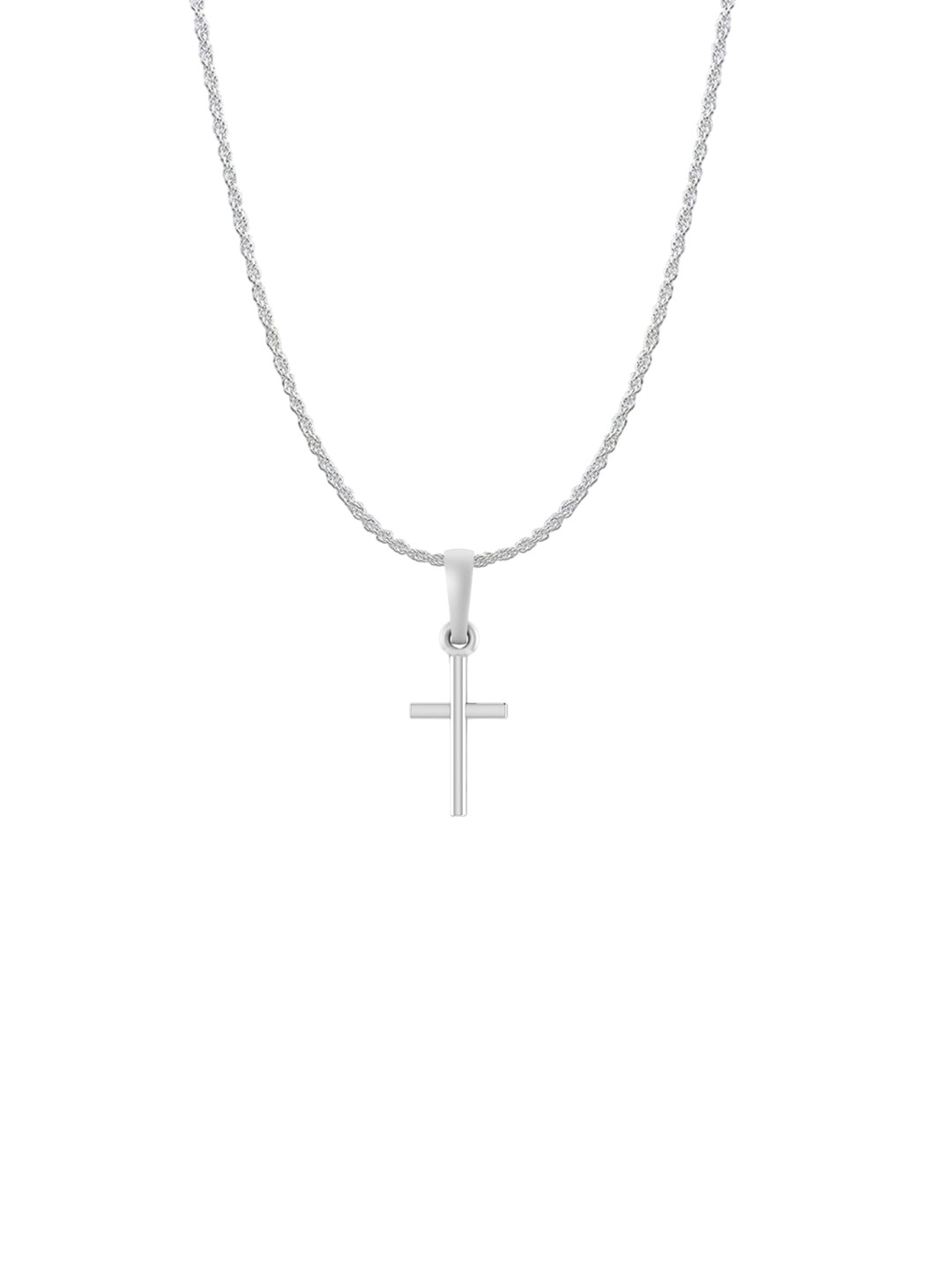 AKSHAT SAPPHIRE 925 Sterling Silver Jesus Pendant With Rope Chain