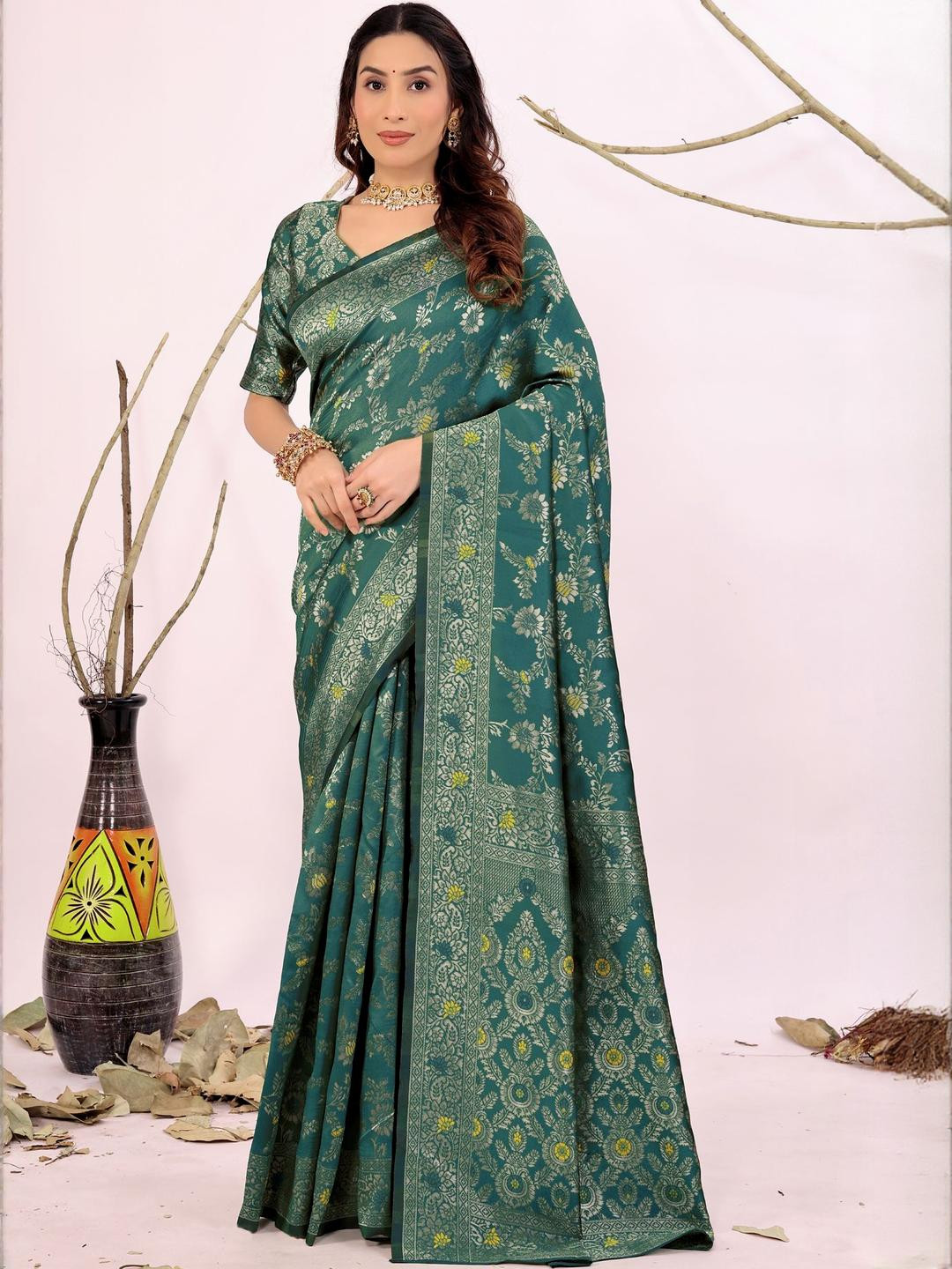 Moda Rapido Woven Design Zari Silk Cotton Kanjeevaram Saree