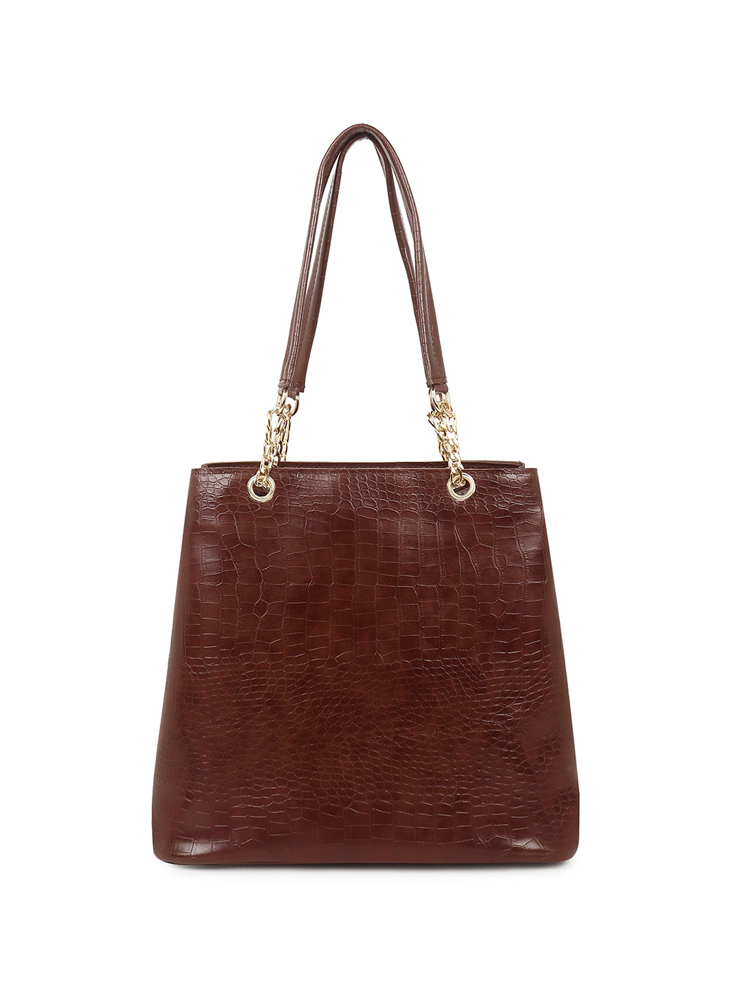 DAISY STAR Geometric Textured Swagger Shoulder Bag
