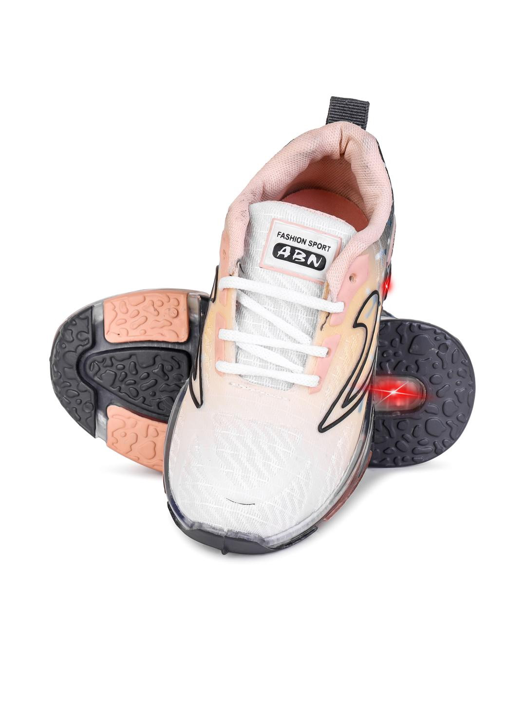 PENNEN Boys LED Comfortable Stylise Printed Round Toe Sneakers