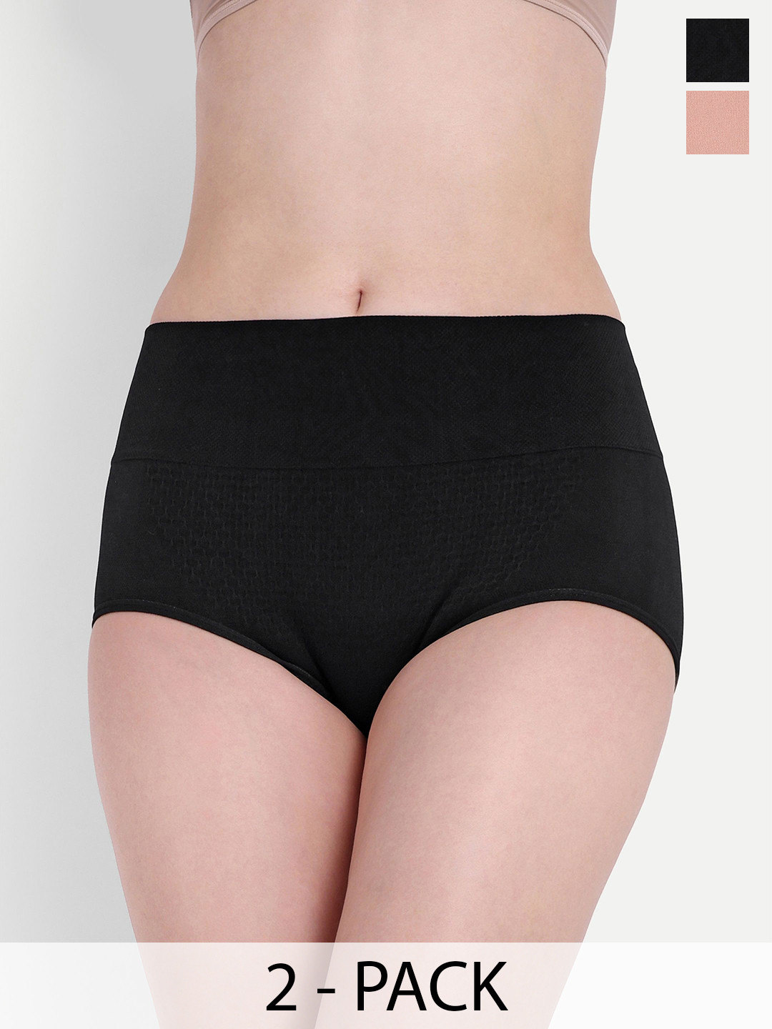 Trulymart Pack Of 2 Seamless High Waist Tummy Tucker Shapewear