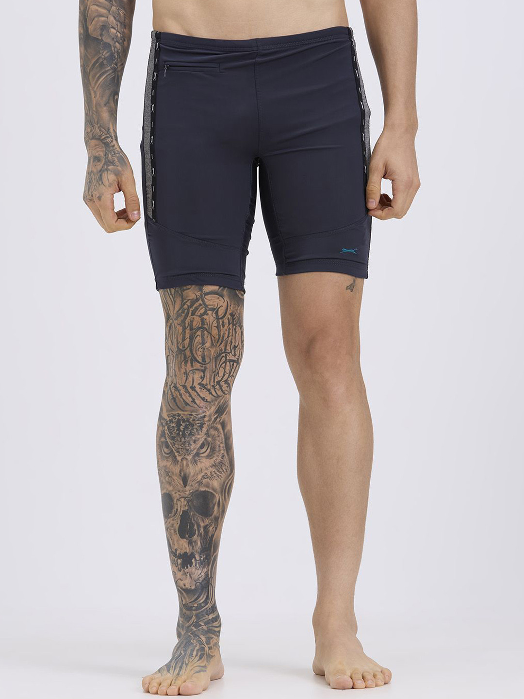 Black Panther Long Tights Trunk S 317-D.GREY