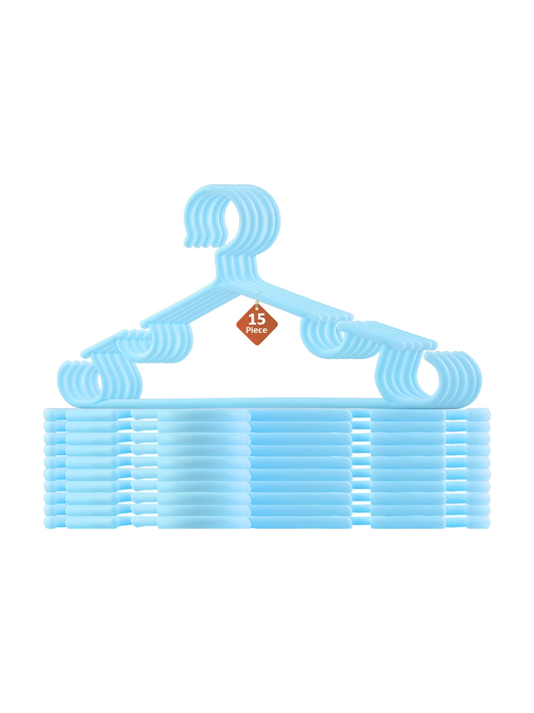 Aura Set Of 15 Blue Multipurpose Baby Wardrobe Hangers