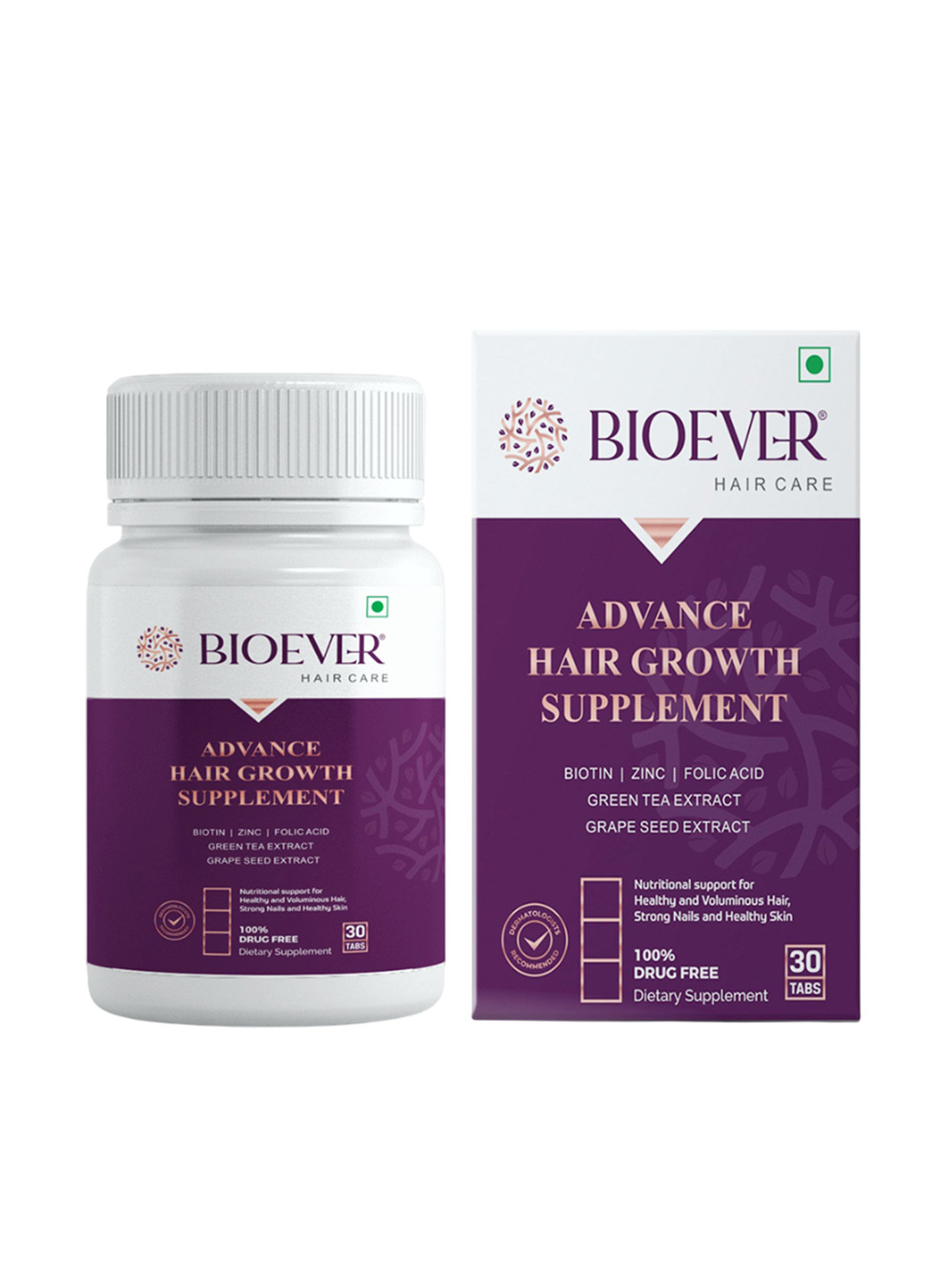 BIOEVER Biotin Tablets For Hair Growth - 30 Tablets
