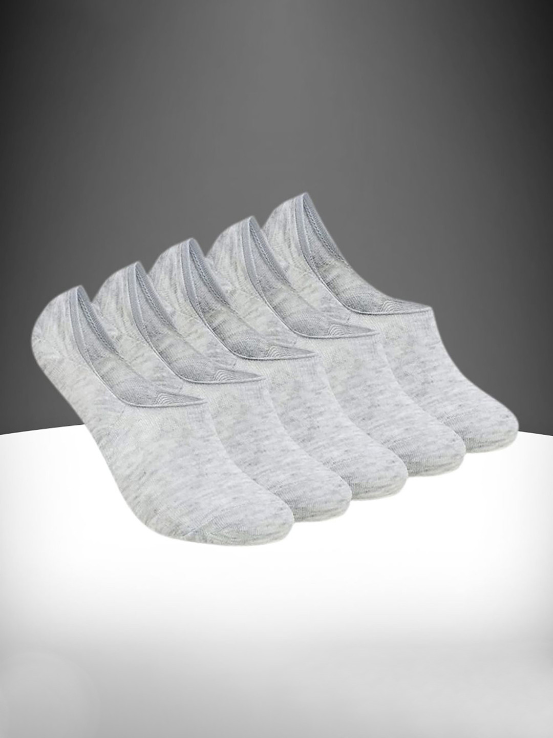 MJE Pack Of 5 Cotton Shoe-Liner Socks