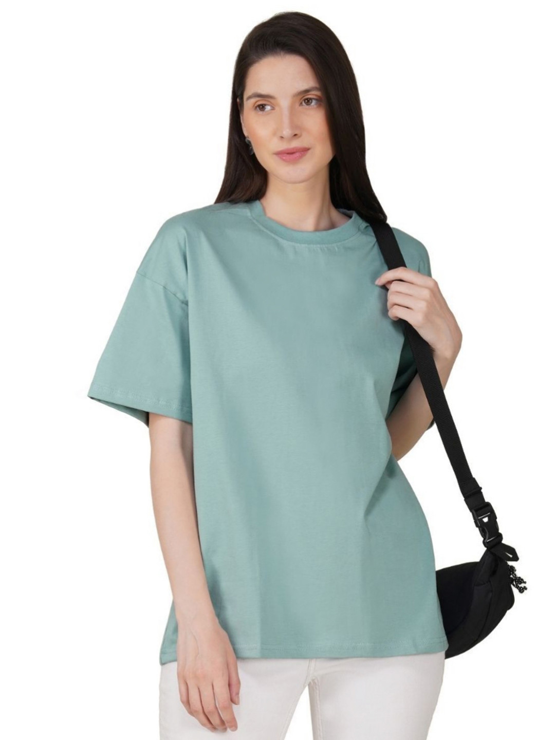 30 Looks Drop-Shoulder Sleeves Cotton Oversized T-shirt