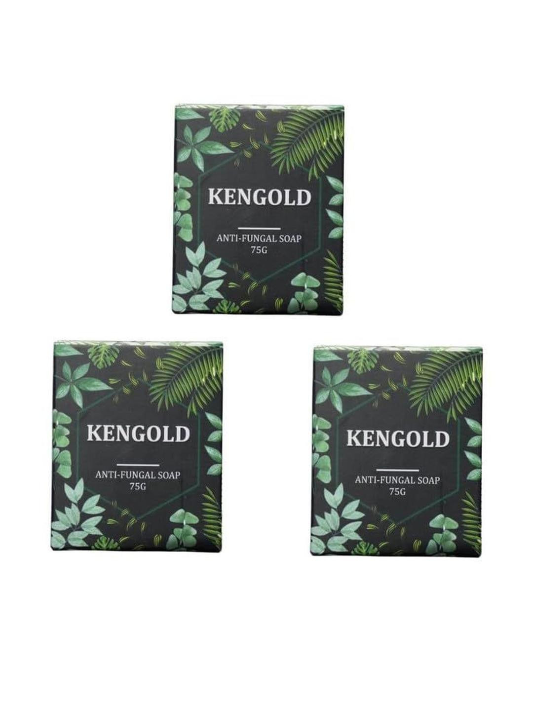 KENGOLD Set Of 3 Anti-Fungal Soap - 75 g Each