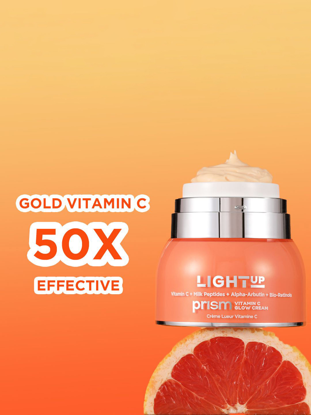 LIGHT UP Prism Vitamin C Face Cream With Alpha Arbutin- 50 g