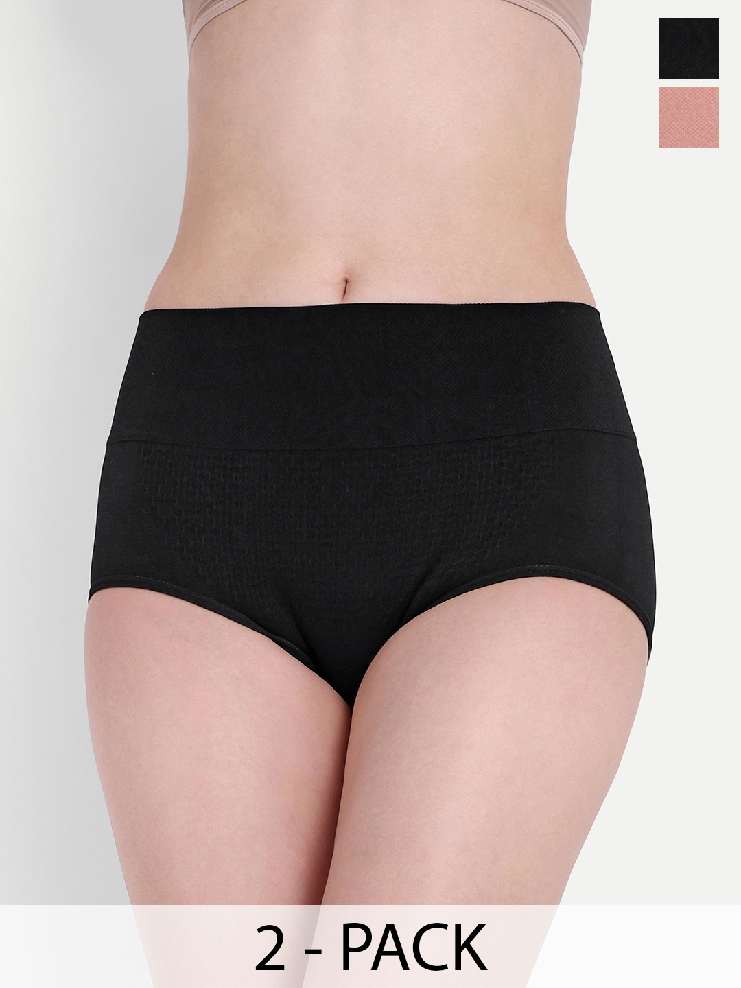 Trulymart Pack Of 2 Seamless High Waist Tummy Shaper