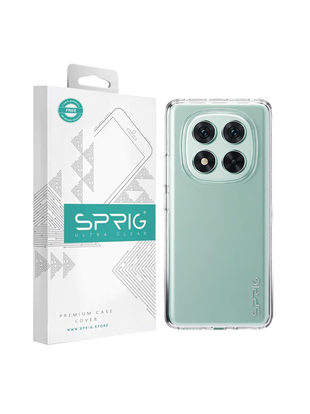 SPRIG Redmi Note 14 Pro Bayer Transparent Back Cover