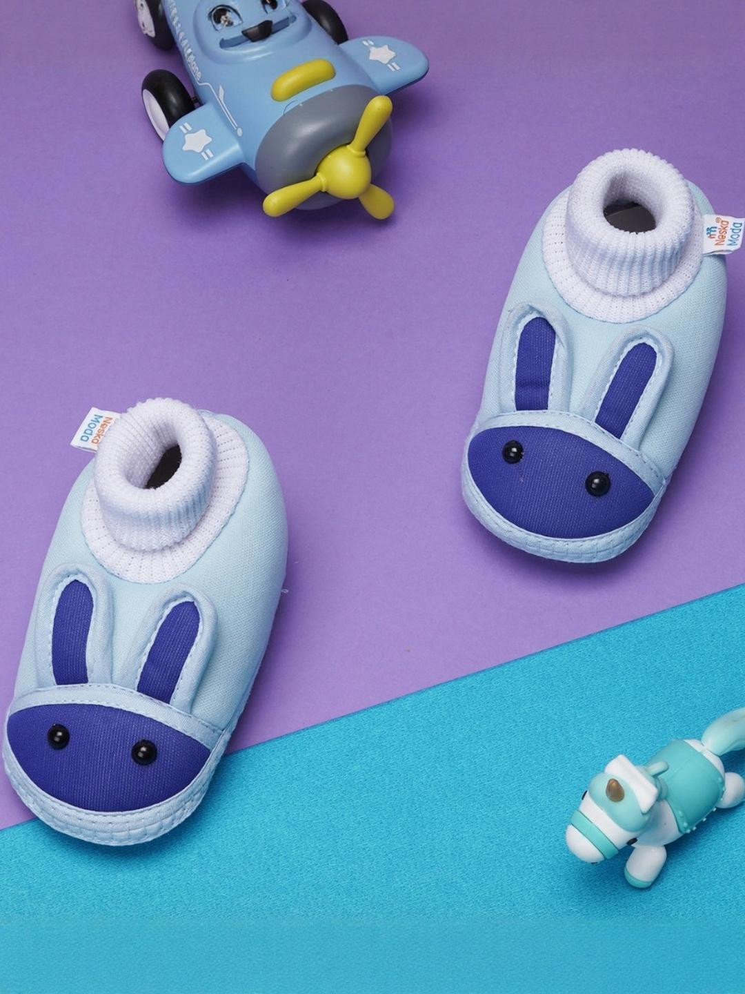 NESKA MODA 6 To 12 Months Infants Cute Soft Cotton Pre-Walker Rabbit Face Booties