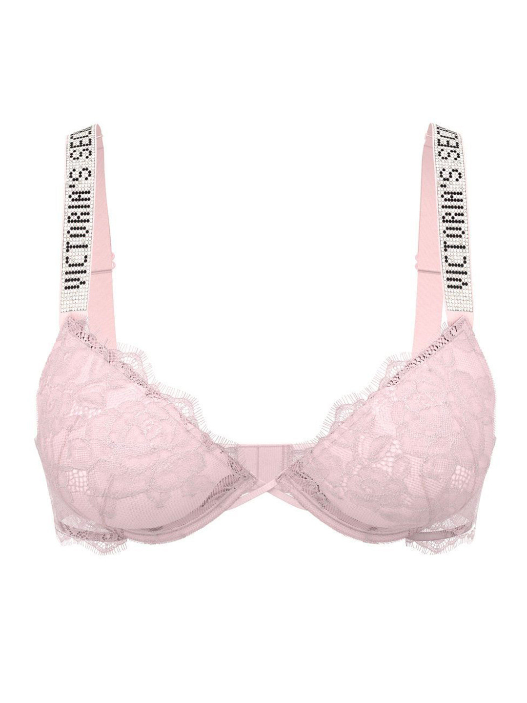 Victoria's Secret Very Sexy Floral Full Coverage Underwired Lightly Padded Push-Up Embellished Bra