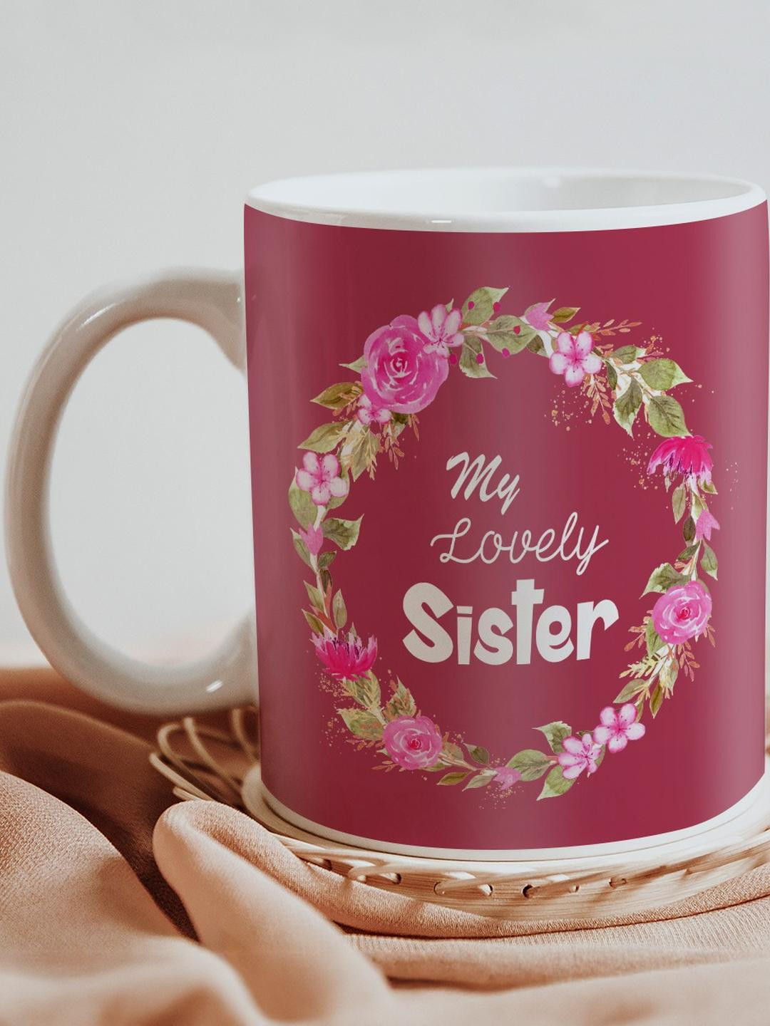 SKYTRENDS Linea Multicoloured Typography Ceramic Microwave Safe Mug-325ml