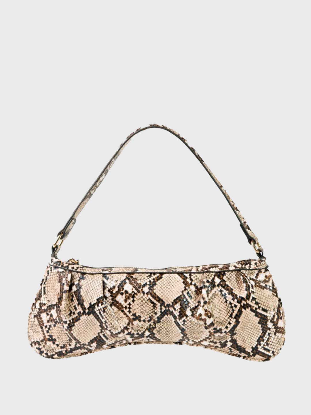Charme Animal Textured Bowling Shoulder Bag
